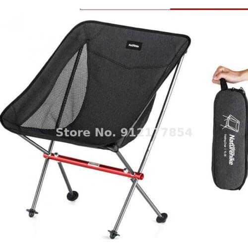 Ultralight outdoor folding chair portable fishing chair backrest small stool camping moon chair