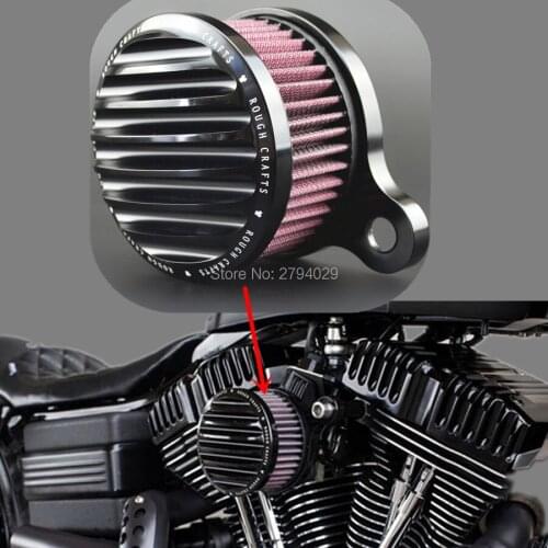 Free Shipping Air Filter Rough Crafts Air Cleaner + Intake Filter System fits for HD Harley Sportster 2004-2014 XL Custom