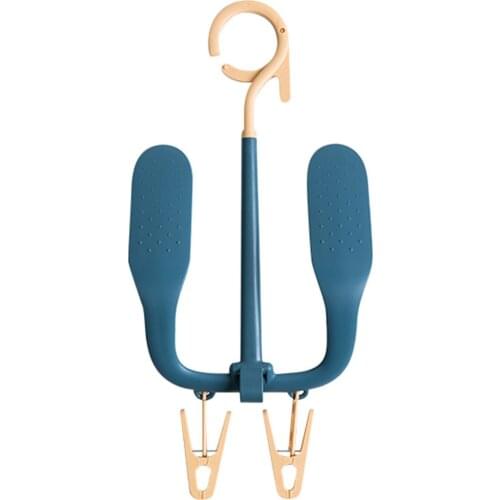 Rotating Shoe Rack Double Hook Shoe Drying Rack Household Shoe Drying Home Bathroom Rack Hooks Organiser Accessories FN60