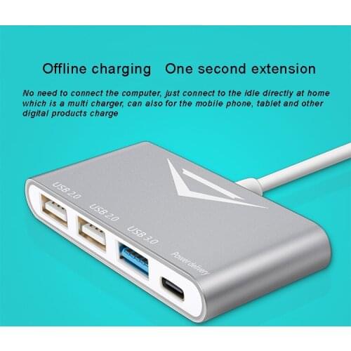 High Speed 4 Ports USB 3.0 Hub USB Port USB 2.0 HUB Portable OTG Hub USB Splitter for Apple Macbook Air Laptop PC Tablet