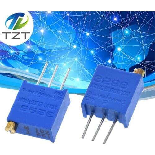 10pcs 3296W 3296 50 100 200 500 ohm 1K 2K 5K 10K 20K 50K 100K 200K 500K 1M ohm 103 100R 200R 500R Trimpot Trimmer Potentiometer