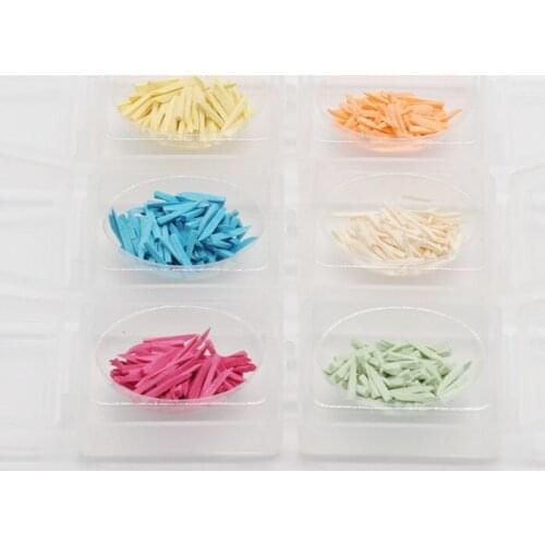 100/Pcs Dental Orthodontic Wooden Wedges Material Disposable Restoration Oral Endodontic Treatment For Dentist Supplies