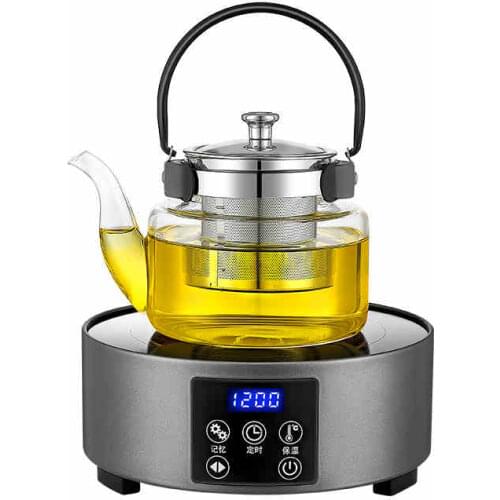 220V Electric Heater Stove Tea Maker Electric Hot Plate Smart Tea Stove Boiled Water Multifunctional Heating Furnace 1200W