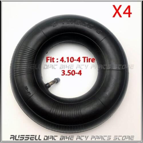 4PCS 4.10/3.5 Tire Inner Tube 4.10-4 TR87 Valve For 50CC 70CC 110CC 125cc Pocket ATV Quad 4-WHEELS Bike Buggy Electric Go kart