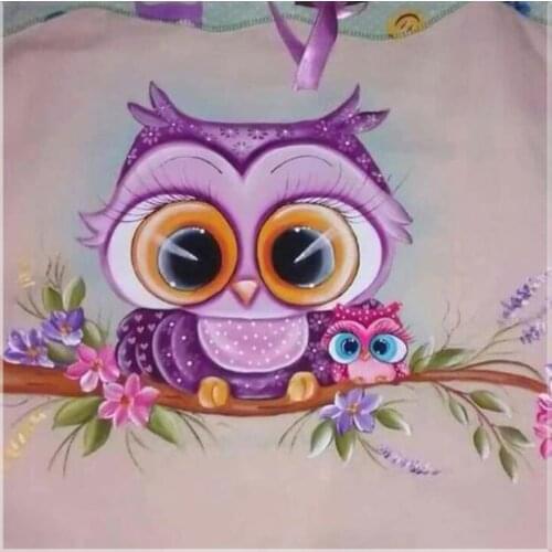 5d DIY Diamond Painting, Cross Stitch, Cartoon, owl, Needlework, Home Decor, Full, Rhinestone, Mosaic, 5D Diamond Embroidery