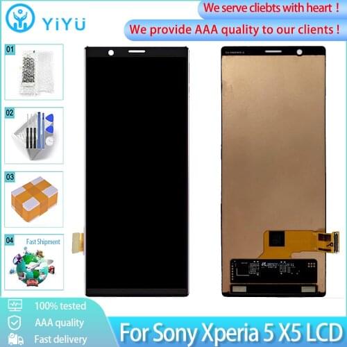 6.1" Original LCD Digitizer For SONY Xperia 5 X5 J8210 J8270 J9210 LCD Display Touch Screen Assembly Replacement Parts