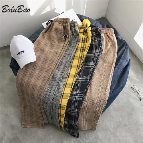 Мужские брюки в клетку Bolubao China At AliExpress