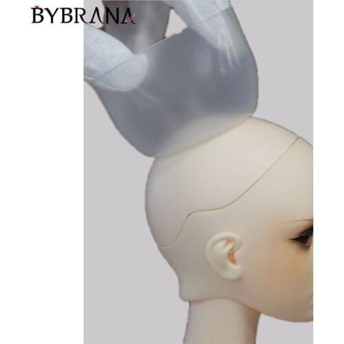 Bybrana Bjd Sd 1/3 1/4 1/6 1/8 1/12 Childrens Toy Doll Doll Wig Silicone Headgear Anti-Dye Headgear