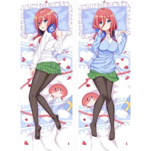Anime Cartoon Nakano Miku Sexy Body Hugging Dakimakura Pillow Cover Case Pillowcase High Quality Cases 95024