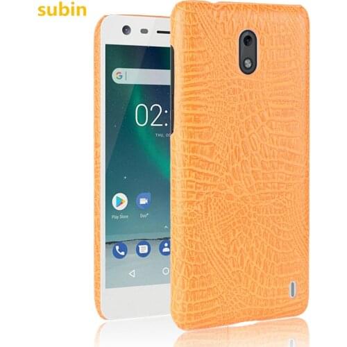 Subin For Nokia 2 Case 5.0inch Retro Luxury Hard Crocodile Skin Protective Back Cover For Nokia 2 Phone Bag Coques