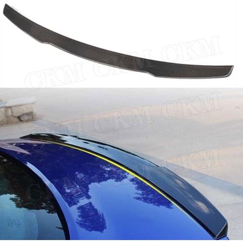 For XE Rear Spoiler Boot Lip Wing For Jaguar Sedan 4-Door 2015-2018 K Style Trunk Trim Sticker Spoiler Carbon Fiber/ABS