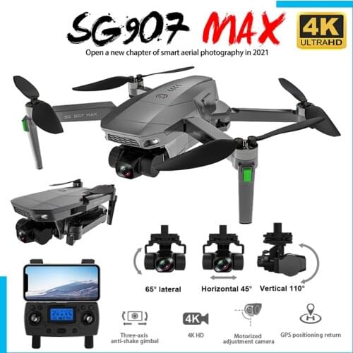 SG907MAX GPS Drone 4K HD Dual Camera 5G Professional Luft Fotografie Bürstenlosen Motor 1200M Abstand Faltbare Quadcopter