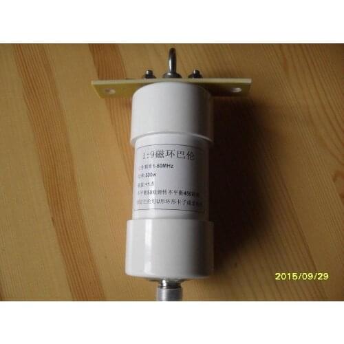 DYKB 1:9 balun 500W short wave Balun 1-56MHz 50 ohm to 450 ohms NOX-150 magnetic HAM Long Wire HF Antenna RTL-SDR