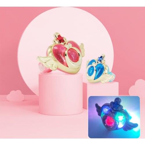 Electric Magic Ring Girls Toy Princess Magician Arms Pretend Play Kids Toys LED Flashing Music Magic Wand Accessories