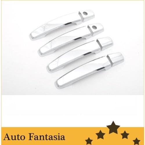 Chrome Door Handle Cover Trim for Chevrolet Aveo T250 Sedan-Free Shipping