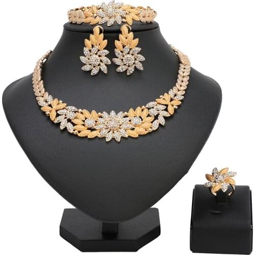 Longqu Dubai Gold designer Jewelry Set Brand Nigerian Wedding Jewelry Set Fashion African Woman Costume Jewelry Set Wholesale
