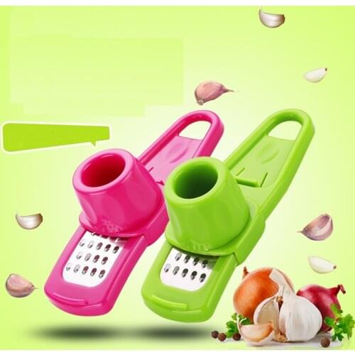 Kitchen accessories Garlic Press Mini Ginger Grinding Grater Garlic Crusher Peeler Press Grater Slicer Cutter