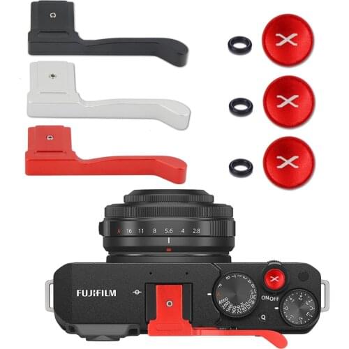 Metal Thumbs Up Grip Thumbs Up Grip Hand Grip + Shutter Release Button for camera for Fuji Fujifilm X-E4 XE4