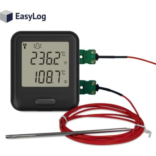 Multi Channel / Dual Channel Wireless WiFi Temperature Data Logger Recorder with thermocouple temperature probe with display