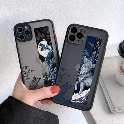 Moskado Fashion Dragon Animal Pattern Phone Case For iPhone 12 Mini 11 Pro Max XR XS Max 7 8 7Plus Hard PC Back Case Fundas