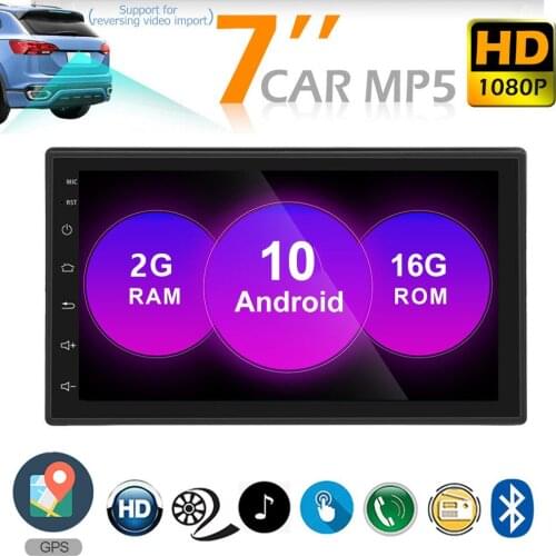 Universal 7In Android 9.1 Car Stereo Radio Mp5 Multimedia Player GPS Navigation Wifi Bt Fm Radio Bluetooth/Reversing/Gps/Mirror