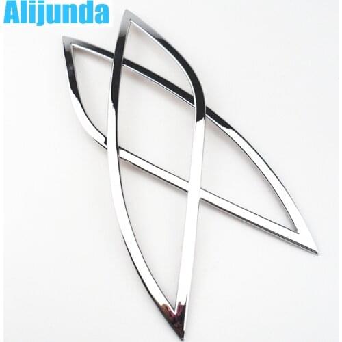 Alijunda Abs chrome car cover rear fog lamp cover rear fog lights car styling, fit for Hyundai IX35 2011 2012 2013 2014