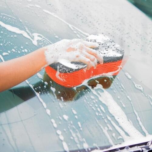 New Car Wash Sponge Bone Design For Polishing Porous Car Motorcycle Washer Red Car Care Cleaning Brushes Russia Spain