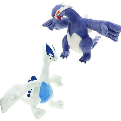 New Cartoon 30cm Dark Lugia Stuffed Plush Toys Anime Pokemoned Lugia Plush Dolls Toys Gifts for Children