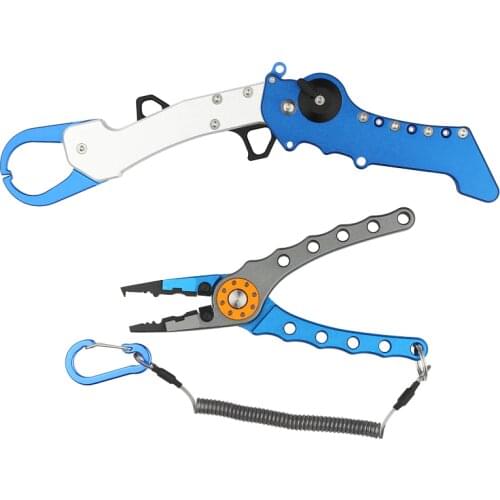New Aluminum Alloy Fish Lip Grip with Multifunction Pliers Equipment for Fishing Fishing Tackle