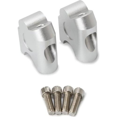 New 2X Motorcycle 22mm Handlebar Riser Clamp Back Mount 7/8\" Handle Bar Clamp Extend