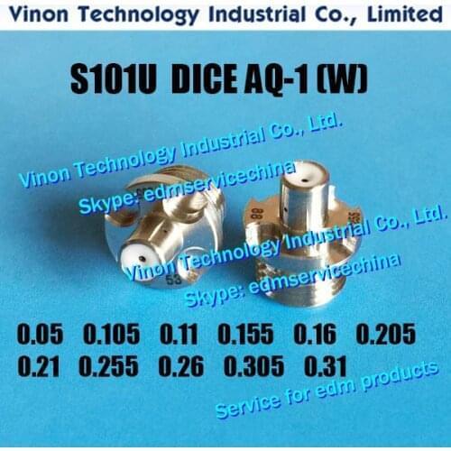 Ø0.105mm 3110544 Sodic AG400 AG600 DICE AQ-1U S101U, 0206154 Upper Guide Diamond for AWT AG360,AG400,AG600,AP250,AQ400,SL600