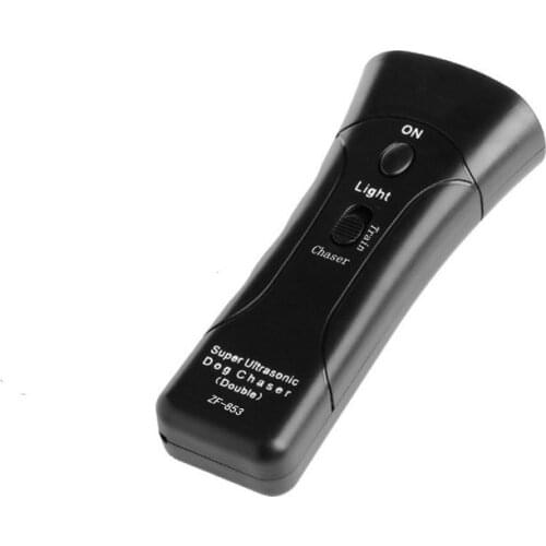 Original ZF853 Double Ultrasonic Horn Dog Repeller with Infrared Laser Light Remote Control Long Distance Electric Dog Repellent