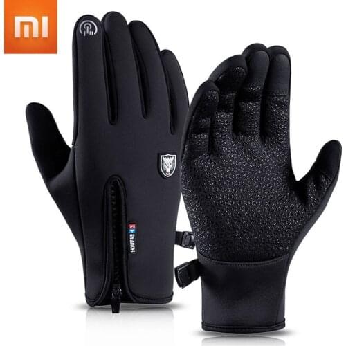 Xiaomi Winter Gloves Thermal Warm Waterproof Windproof Outdoor Sports Cycling Gloves Full Finger Touch Screen Glove Men Women