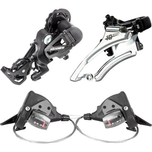 Mountain Bike Front Rear Derailleur 8 9 10 11 Speed Bicycle Parts Dial 30S Road Bike Speed Transmission with Bike Shifter Brake