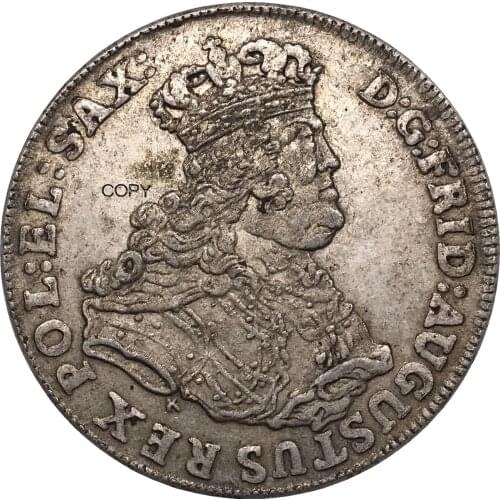 Poland 1762 Coin Tara Auguste 1762 Cupronickel Plated Silver Copy Coin