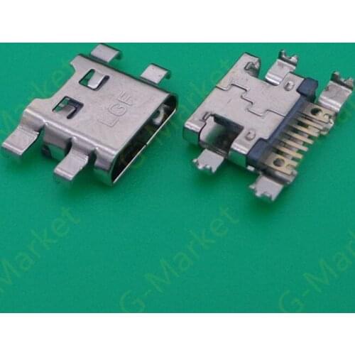 500pcs micro mini usb jack socket Charge Connector for LG K4 M160 K8 M200N K520,X Cam K580,X Power K220DS/2 Screen K500N K500DS