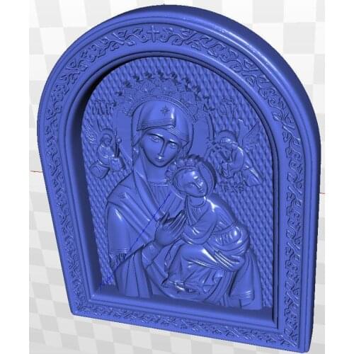 Relief Icona_B_Materi_NE_USTANNAYa_POMOSch for cnc in STL file format 3d