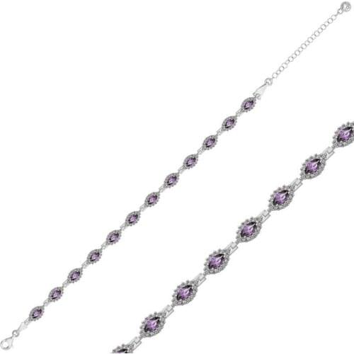 Silverlina Silver Marquise Water Ways Women 'S Bracelet