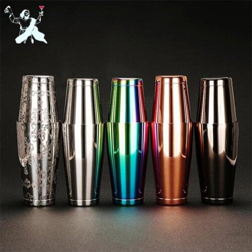 28&18oz Stainless Steel Cocktail Shaker Professional Bartender Cocktail Shaker Boston Shaker Bar Tools