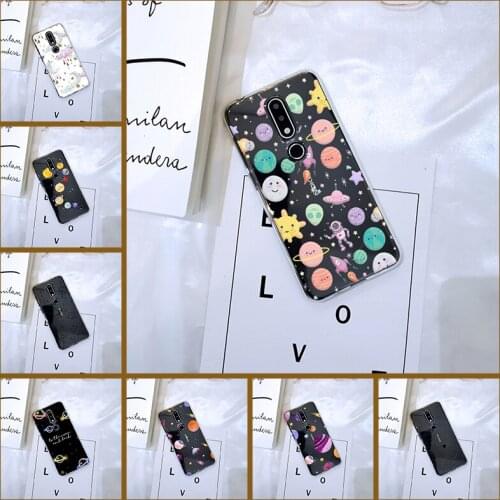 For Nokia 3.2 4.2 Lite Phone Case Silicone Cute SPace Star Astronaut Girly Back Cover For Nokia 7.1 6.1 5.1 3.1 2.1 Plus Case