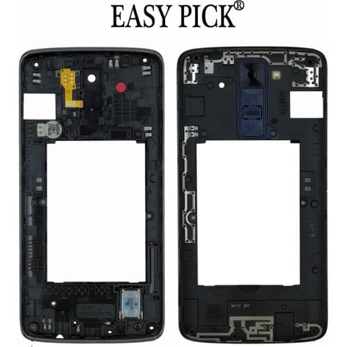 For LG K8 LTE 4G K350N K350E K350DS K350AR AS375 motherboard bezel camera glass cover Back plate Middle frame