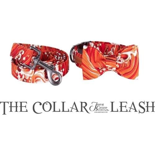 Unique Style Paws Dog Collar and Leash set Seperately Matel Buckle Dog Collars for Small Medium Large Pets