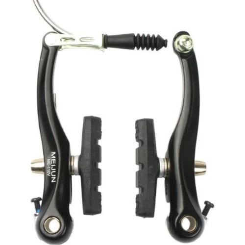 Bike Calipers Front Rear Brake Caliper Aluminum Alloy Bicycle Mountain Bike V Brake Lever and Cable Half Set Brake Sensitivity