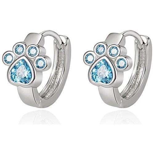 2021 NEW HOT SALE 100% Real 925 Sterling Silver Crystal Circle Earring For Women Making Jewelry Gift Wedding Party Engagement