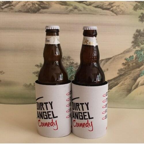 100pcs/lot Stubby Holders With Customer Design/Logo Print Neoprene Beer Cooler Can Cooler Bag For Wine Foods And Beer Bottle