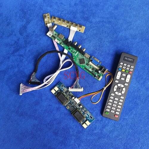 30-Pin LVDS 1680*1050 Display drive board Analog Fit CLAA201WA04/LM201WE3/LM201WE4/M201EW02 4CCFL kit USB VGA AV HDMI-compatible