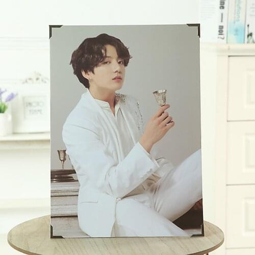 7pcs/lot Kpop World Tour Love Yourself Photo Frame JUNGKOOK SUGA V JHOPE JIMIN RM JIN Image Photo Collection Fans Gift
