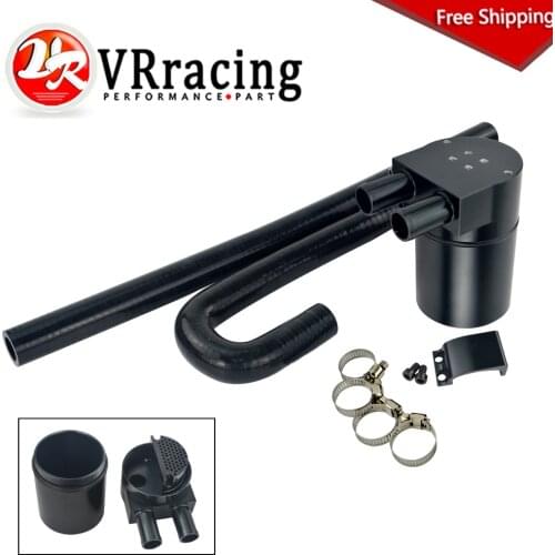 Free Shipping Black Aluminum Alloy Reservior Oil Catch Can Tank with radiator hose for BMW N54 335i 135i E90 E92 E82 2006-2010