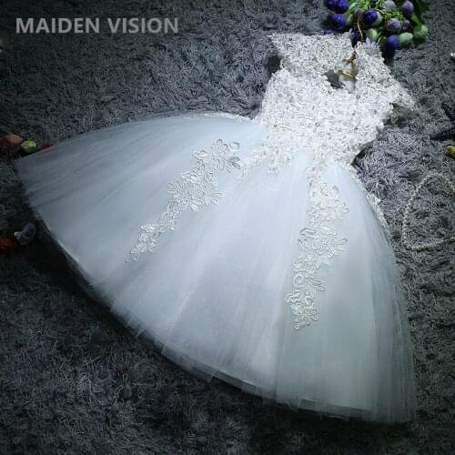2-12year old Kids Dress for Girls summer Wedding Pearl lace Girl Dress Princess Party Pageant Gown For Teen Children Dress