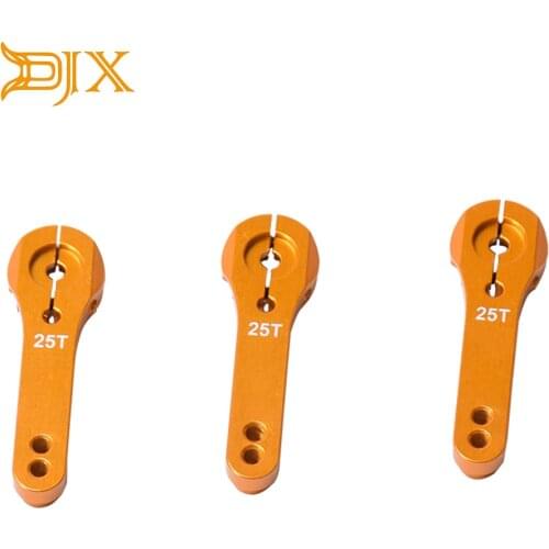 DJX 5PCS 25T Aluminum Servo Lever Servo Arm Horns For Futaba Savox Xcore HL HSP HD Power
